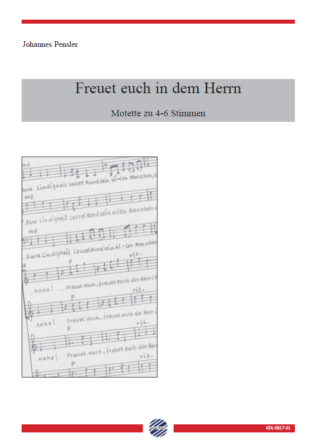 Johannes Pensler - Freuet euch in dem Herrn